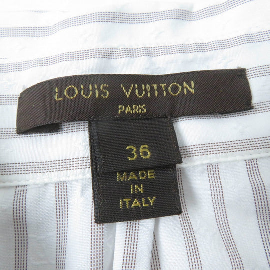 LOUIS VUITTON Long sleeve shirt Main: 100% cotton Light brown type Women 36 Used Authentic