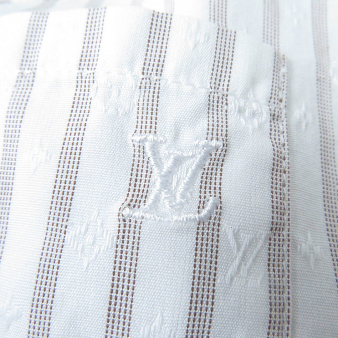 LOUIS VUITTON Long sleeve shirt Main: 100% cotton Light brown type Women 36 Used Authentic