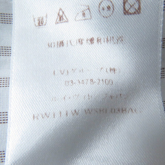 LOUIS VUITTON Long sleeve shirt Main: 100% cotton Light brown type Women 36 Used Authentic