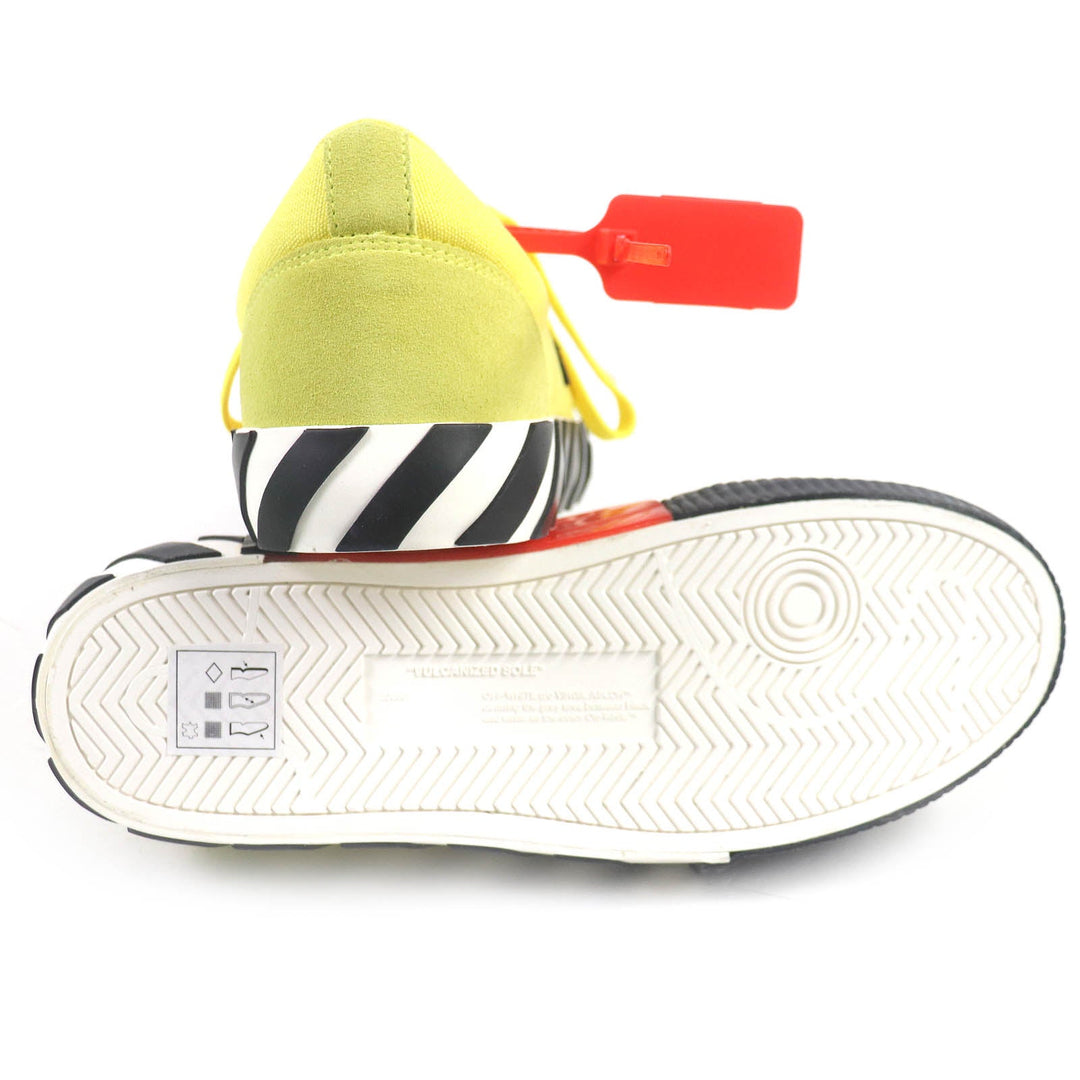 OFF-WHITE Low cut sneakers Main: suede leather, Main: canvas Yellow black mens 42 Used Authentic