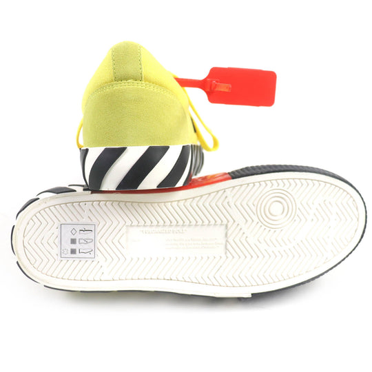 OFF-WHITE Low cut sneakers Main: suede leather, Main: canvas Yellow black mens 42 Used Authentic