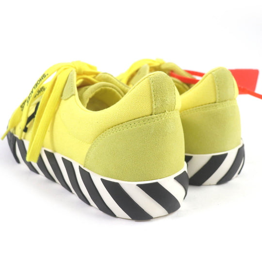 OFF-WHITE Low cut sneakers Main: suede leather, Main: canvas Yellow black mens 42 Used Authentic