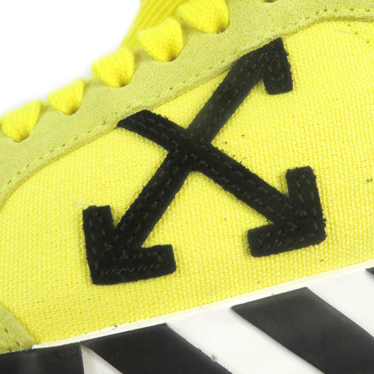 OFF-WHITE Low cut sneakers Main: suede leather, Main: canvas Yellow black mens 42 Used Authentic