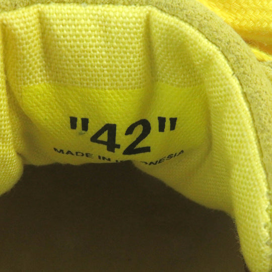 OFF-WHITE Low cut sneakers Main: suede leather, Main: canvas Yellow black mens 42 Used Authentic