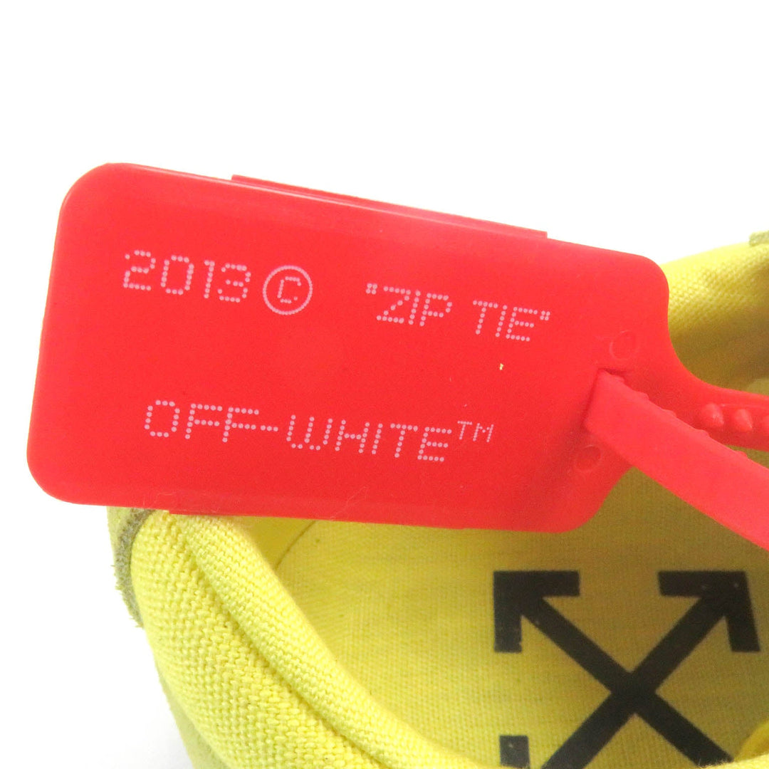 OFF-WHITE Low cut sneakers Main: suede leather, Main: canvas Yellow black mens 42 Used Authentic