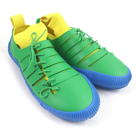 BOTTEGAVENETA Low cut sneakers Main: Rubber Green blue yellow CLIMBER SNEAKER mens 48 Used Authentic
