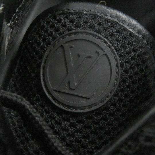 LOUIS VUITTON Low cut sneakers Main: Leather Black brown Fastlane line mens 6 Used Authentic