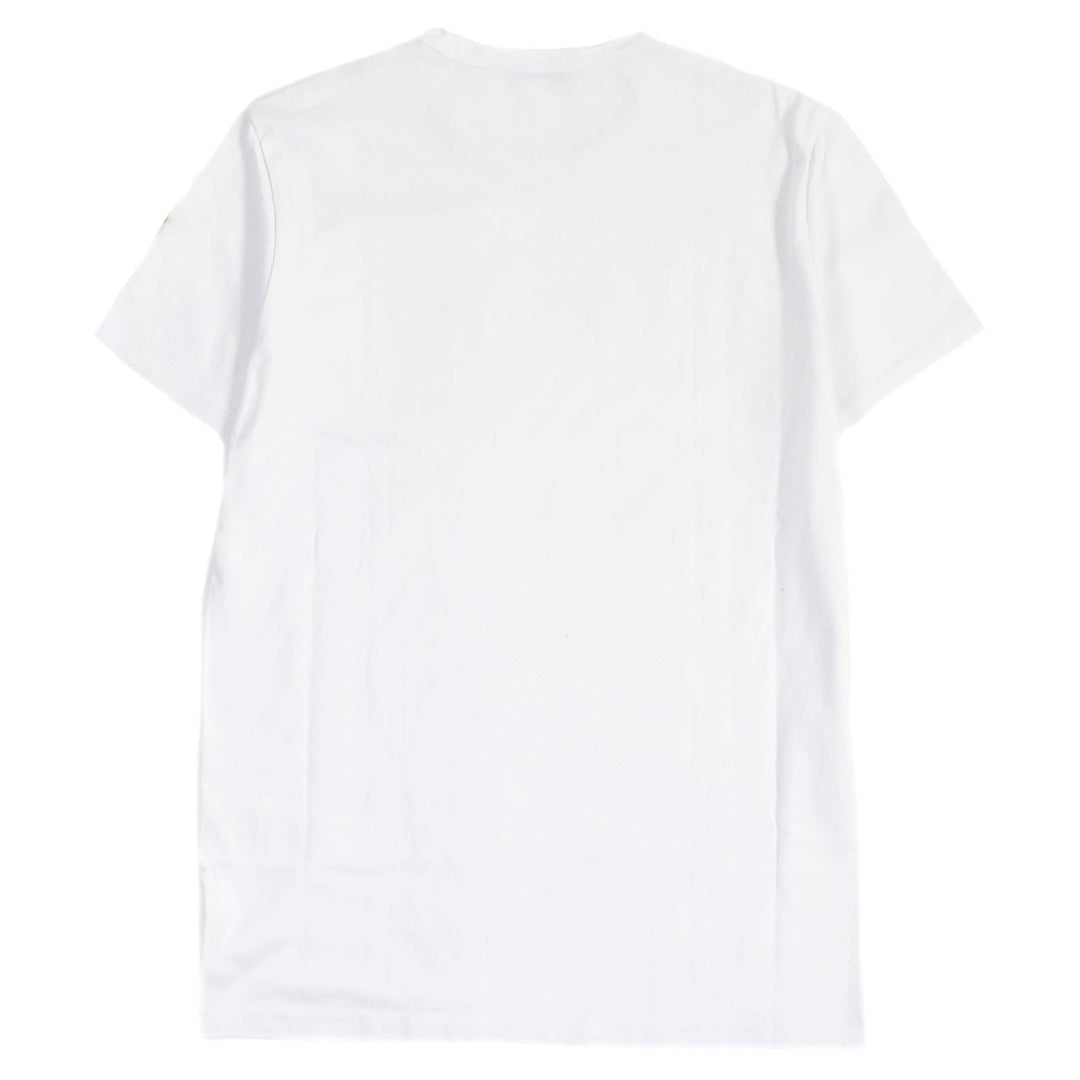 MONCLER Short sleeve T-shirt Main: 100% cotton white MAGLIA T-SHIRT mens S Used Authentic