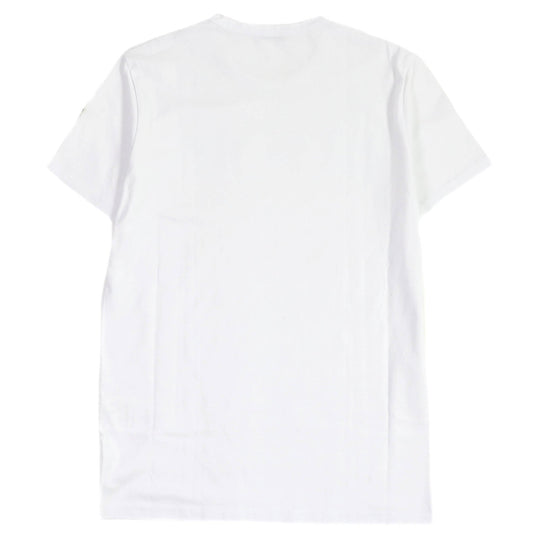 MONCLER Short sleeve T-shirt Main: 100% cotton white MAGLIA T-SHIRT mens S Used Authentic