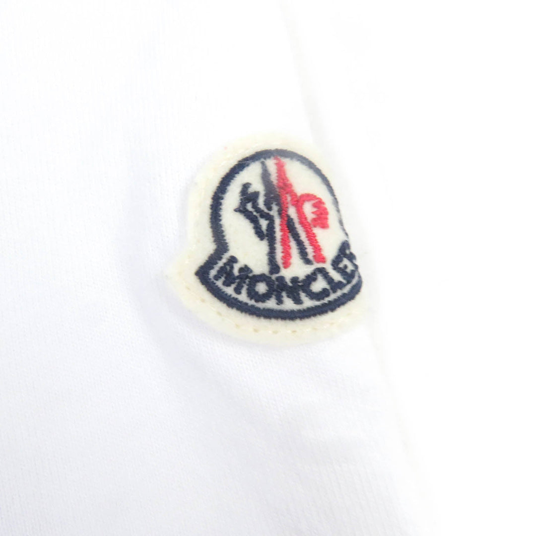 MONCLER Short sleeve T-shirt Main: 100% cotton white MAGLIA T-SHIRT mens S Used Authentic
