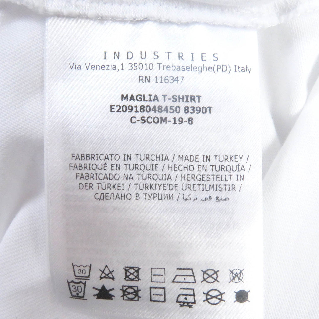MONCLER Short sleeve T-shirt Main: 100% cotton white MAGLIA T-SHIRT mens S Used Authentic