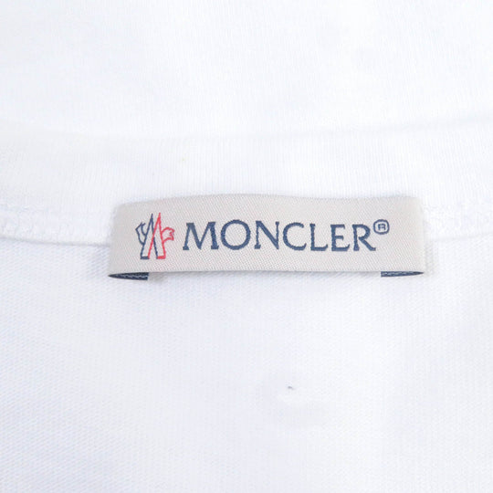 MONCLER Short sleeve T-shirt Main: 100% cotton white MAGLIA T-SHIRT mens S Used Authentic