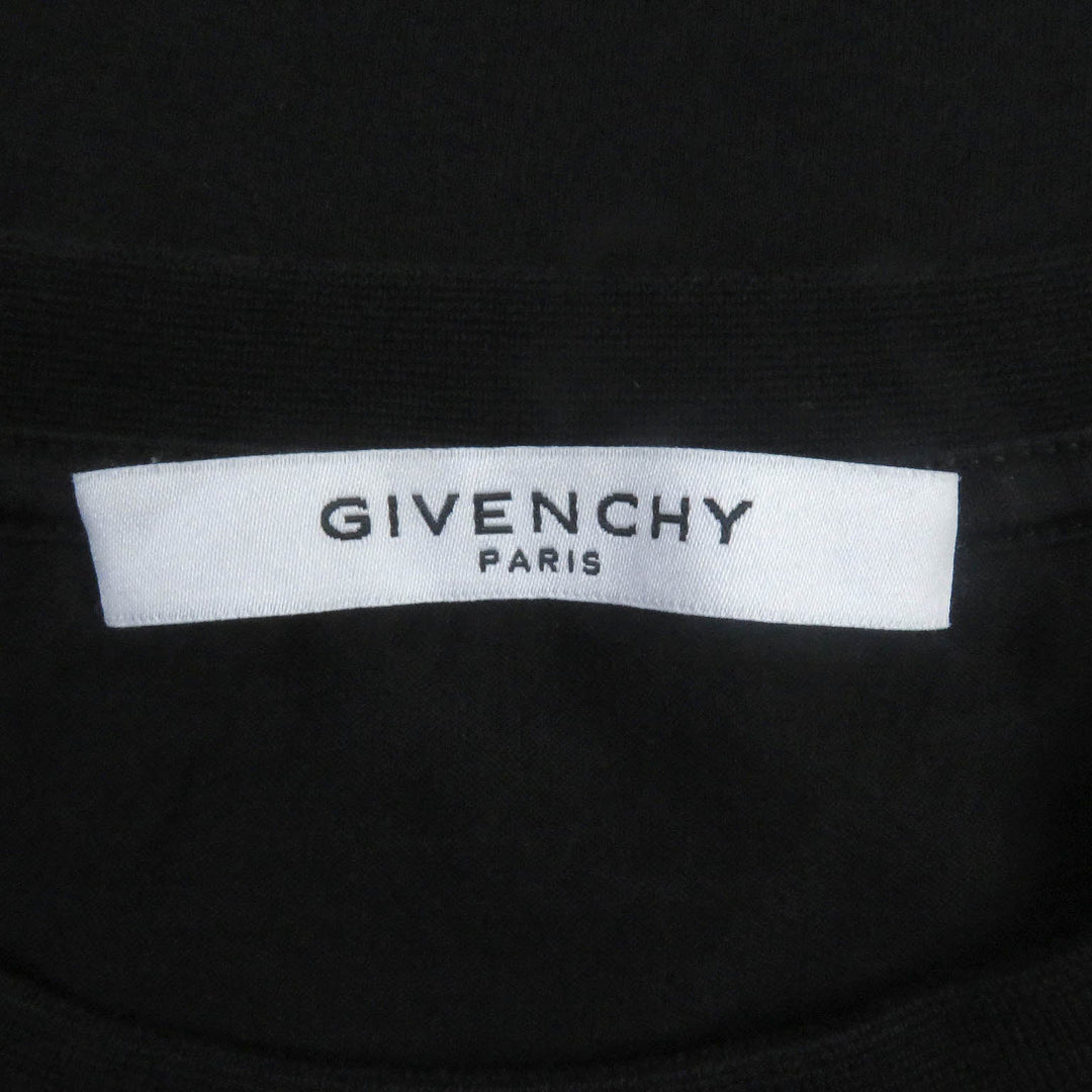 GIVENCHY Short sleeve T-shirt BW700D304U Main: 100% cotton, part: 97% cotton, part: 3% polyurethane black mens S Used Authentic