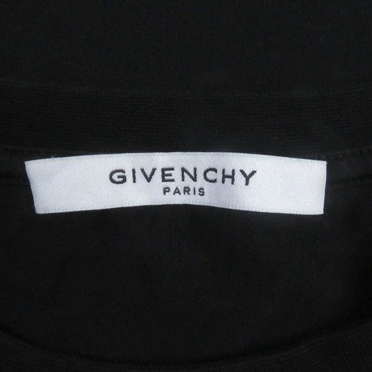 GIVENCHY Short sleeve T-shirt BW700D304U Main: 100% cotton, part: 97% cotton, part: 3% polyurethane black mens S Used Authentic