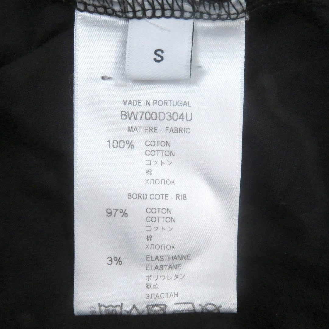 GIVENCHY Short sleeve T-shirt BW700D304U Main: 100% cotton, part: 97% cotton, part: 3% polyurethane black mens S Used Authentic