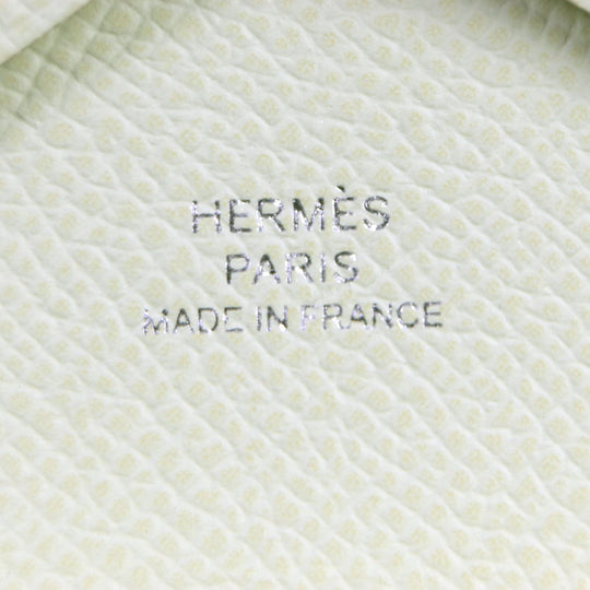 HERMES Coin case Main�FEpsom joune milton Calvi duo mens(Unisex) Used Authentic