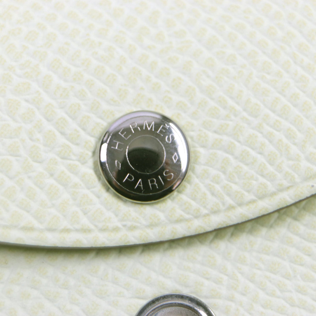 HERMES Coin case Main�FEpsom joune milton Calvi duo mens(Unisex) Used Authentic