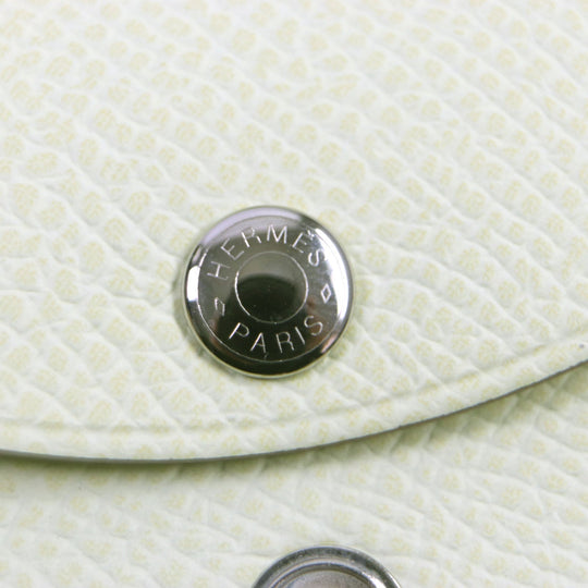 HERMES Coin case Main�FEpsom joune milton Calvi duo mens(Unisex) Used Authentic