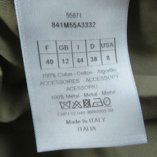 Christian Dior trench coat 841M55A3332 Main: 100% cotton, some parts: metal beige Women 44 Used Authentic