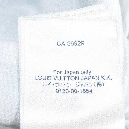 LOUIS VUITTON Denim Jacket HLA20W Main: 98% cotton, Main: 2% elastane (polyurethane), Lining: 100% cotton White blue mens 52 Used Authentic