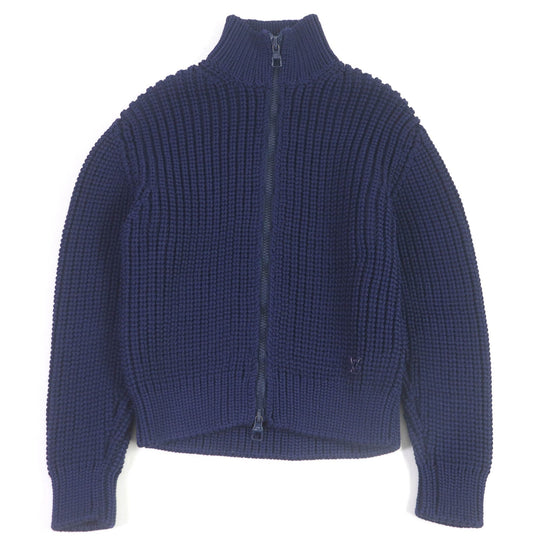 LOUIS VUITTON knit 1A89YK Main: 100% polyester Navy mens XS Used Authentic