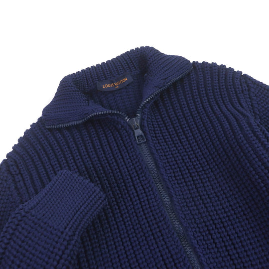 LOUIS VUITTON knit 1A89YK Main: 100% polyester Navy mens XS Used Authentic