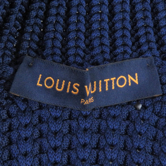 LOUIS VUITTON knit 1A89YK Main: 100% polyester Navy mens XS Used Authentic
