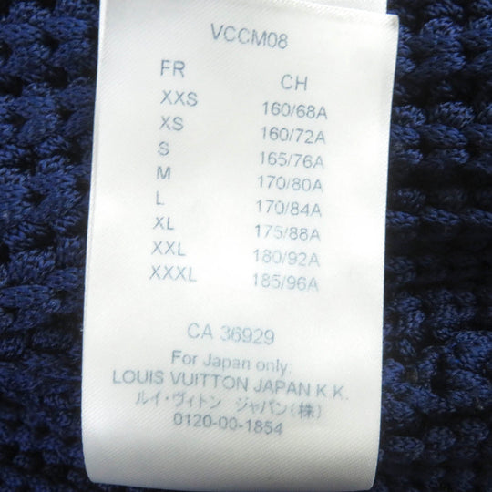 LOUIS VUITTON knit 1A89YK Main: 100% polyester Navy mens XS Used Authentic