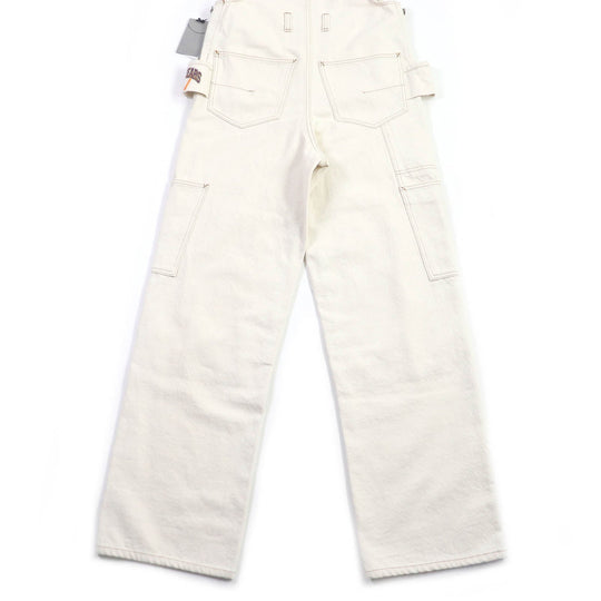 Dior HOMME Overall 393D081AY525 Main: 100% cotton, Part: 100% polyester, Leather part: Cowhide Ivory Carpenter Overalls mens 44 Used Authentic