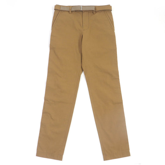 Sacai Pants 20-02324M Main: 70% cotton, Main: 30% nylon Brown Cotton Oxford Pants mens 1 Used Authentic
