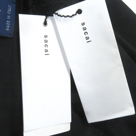 Sacai Stainless collar coat 23-03031M Outer: 100% wool, Lining: 100% polyester, Part: wool, Part: nylon black Suiting Coat mens 1 Used Authentic