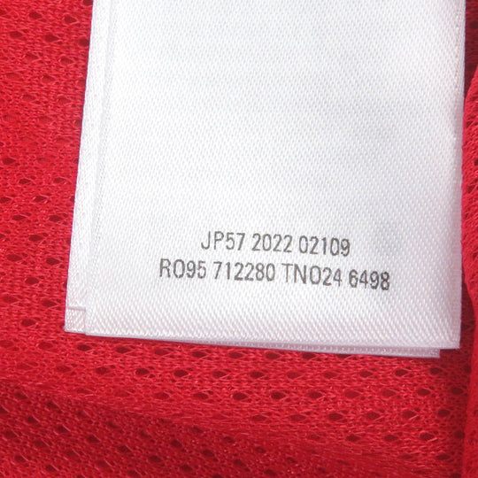BALENCIAGA Jersey 712280 Outer: 100% nylon, Lining: 100% polyester Red 3-Stripes Trefoil Embroidery Adidas collaboration track jacket TRACKSUIT mens L Used Authentic
