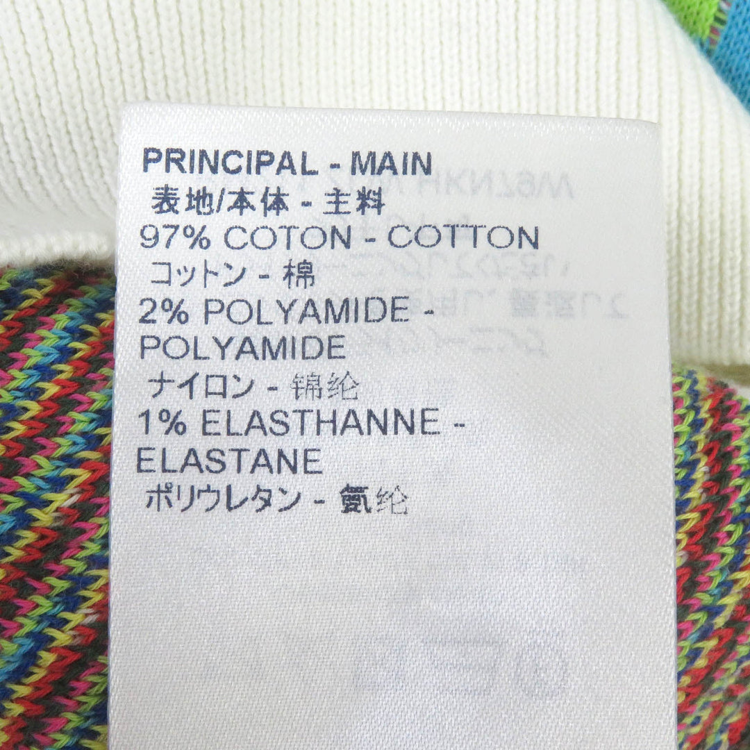 LOUIS VUITTON knit 1A8P4N Main: 97% cotton, Main: 2% nylon, Main: 1% polyurethane multicolor mens M Used Authentic