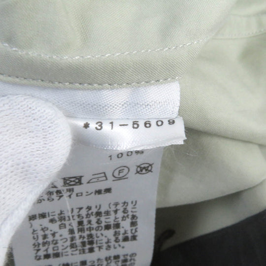 HERMES Short sleeve shirt Main: 100% cotton Light green mens 43 Used Authentic