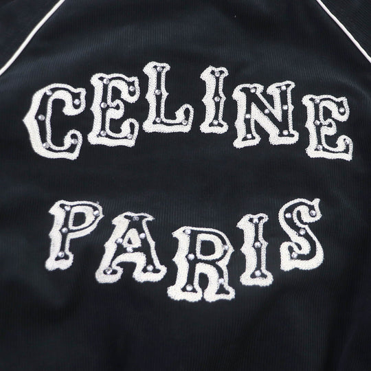 CELINE leather jacket 2Q773580W Outer: 100% cotton, Lining: 100% cupra, Filling: 100% polyester, Part: sheep leather black mens XS Used Authentic
