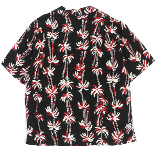 CELINE Short sleeve shirt 2C94672T Main: 100% rayon Black red white mens 39 Used Authentic