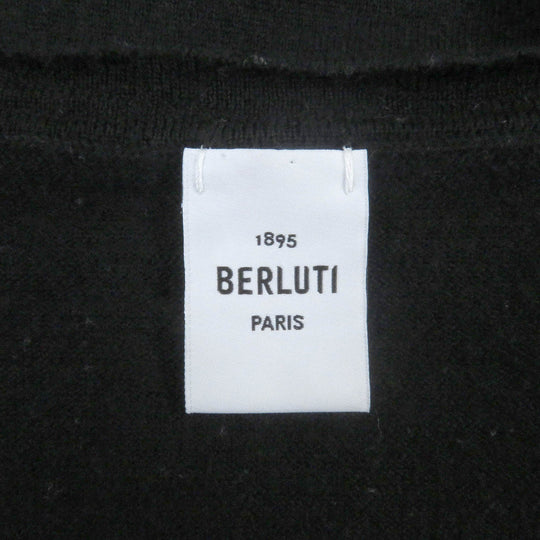 Berluti Short sleeve knit Main: 100% wool black mens L Used Authentic