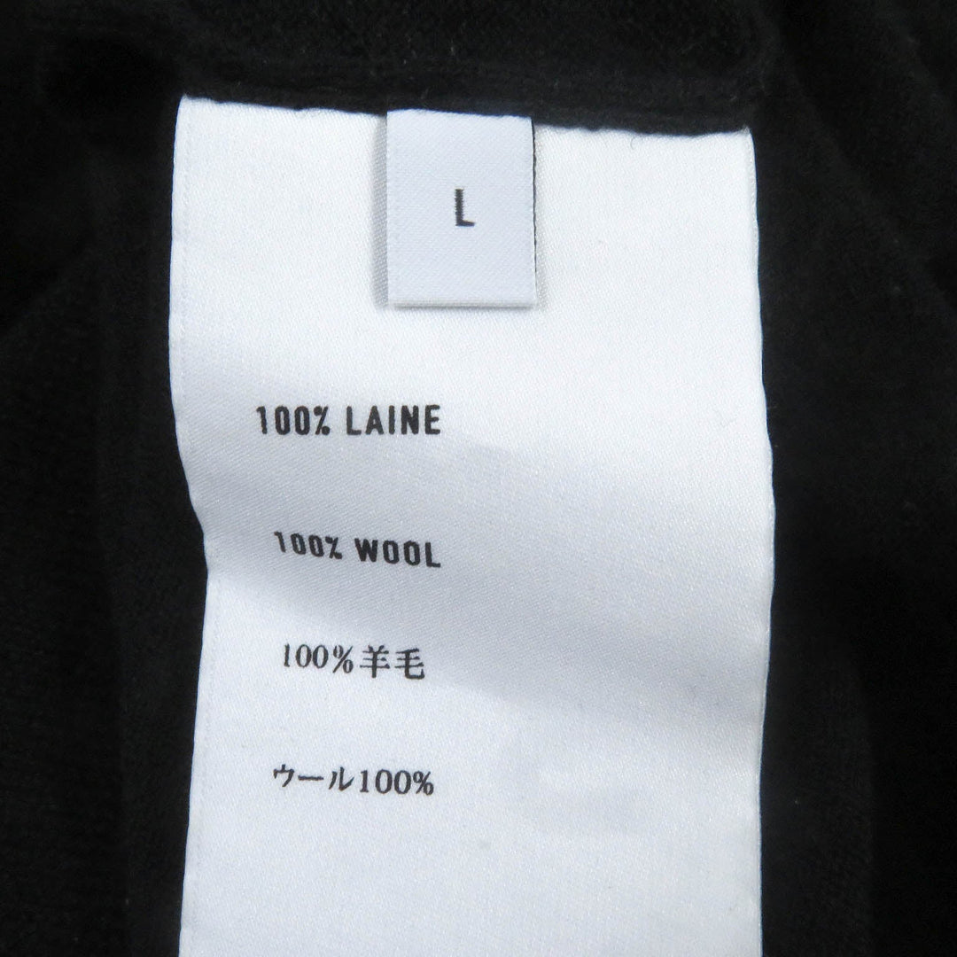 Berluti Short sleeve knit Main: 100% wool black mens L Used Authentic