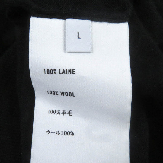 Berluti Short sleeve knit Main: 100% wool black mens L Used Authentic
