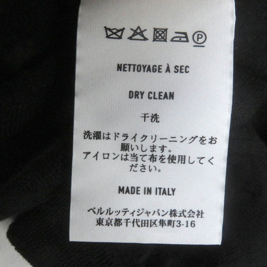 Berluti Short sleeve knit Main: 100% wool black mens L Used Authentic