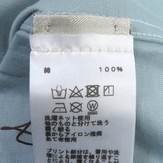HERMES Short sleeve T-shirt Main: 100% cotton Light blue Mega Chariot mens S Used Authentic
