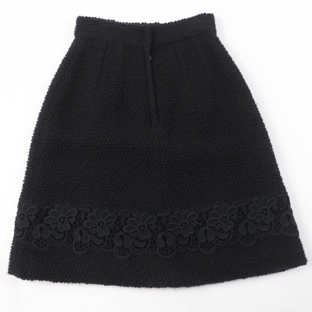 DOLCE&GABBANA skirt F4R37T Main: 80% wool, Main: 11% silk, Main: 9% nylon, Lining: 93% silk, Lining: 7% elastane black Women 36 Used Authentic