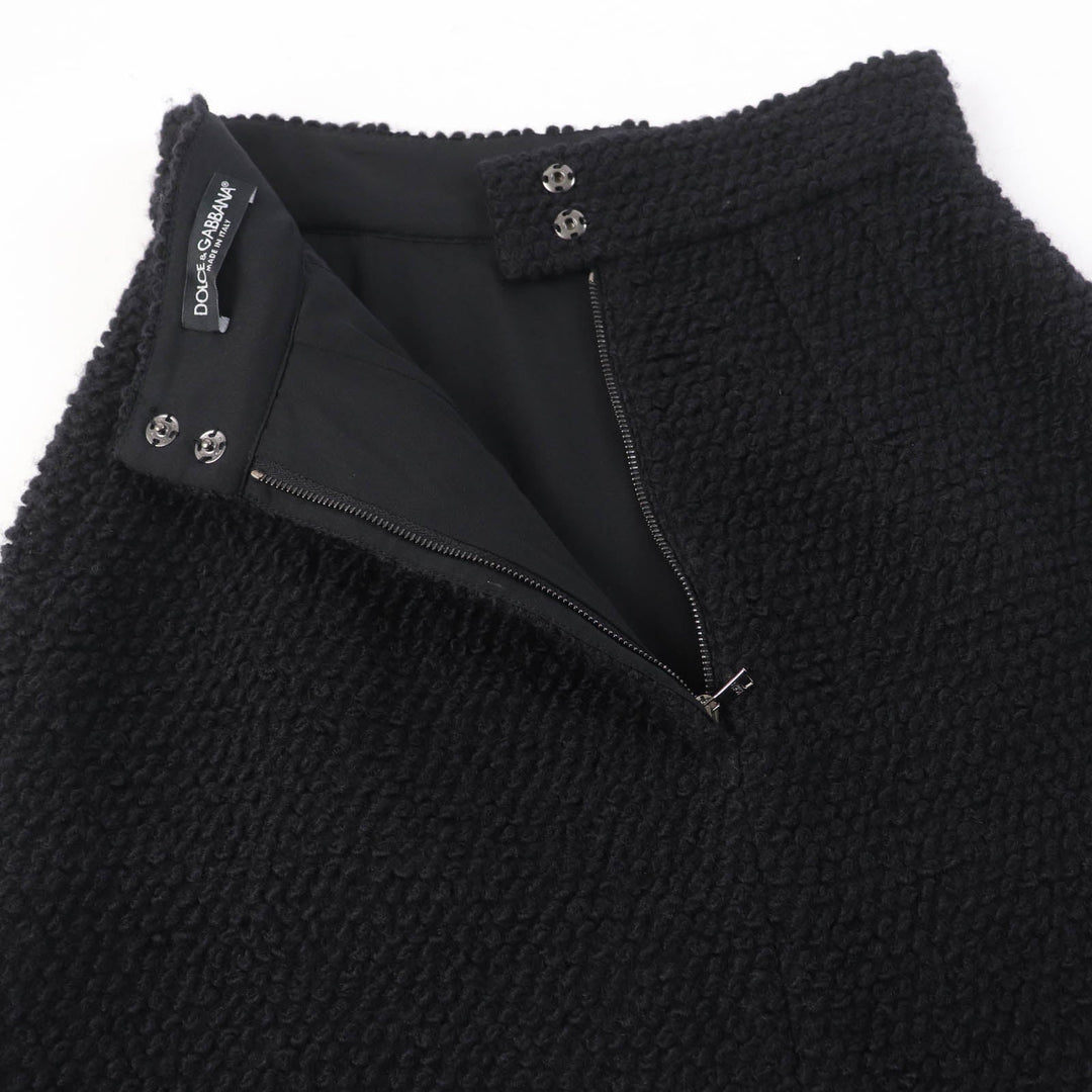 DOLCE&GABBANA skirt F4R37T Main: 80% wool, Main: 11% silk, Main: 9% nylon, Lining: 93% silk, Lining: 7% elastane black Women 36 Used Authentic