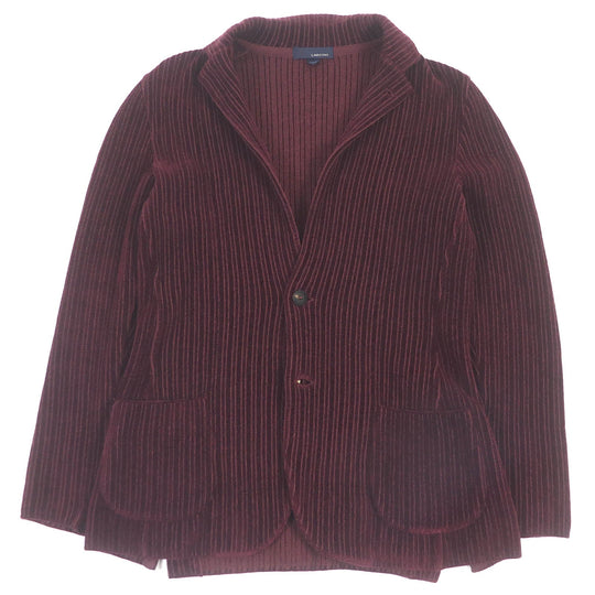 LARDINI tailored jacket Main: 40% wool, Main: 38% rayon, Main: 22% cotton Bordeaux mens S Used Authentic