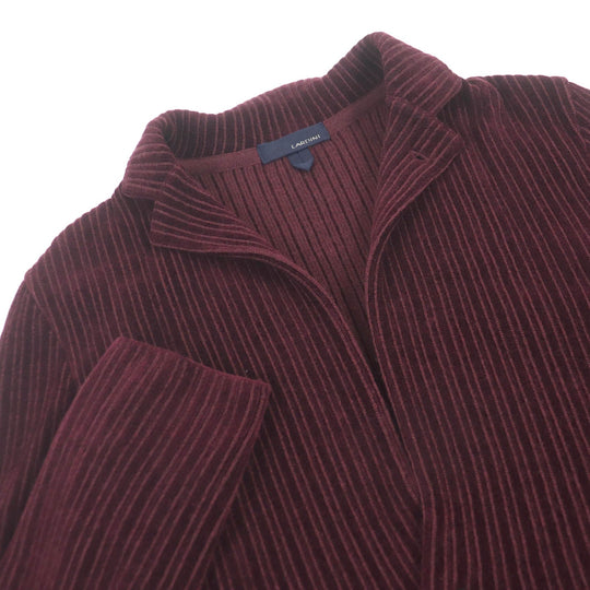 LARDINI tailored jacket Main: 40% wool, Main: 38% rayon, Main: 22% cotton Bordeaux mens S Used Authentic