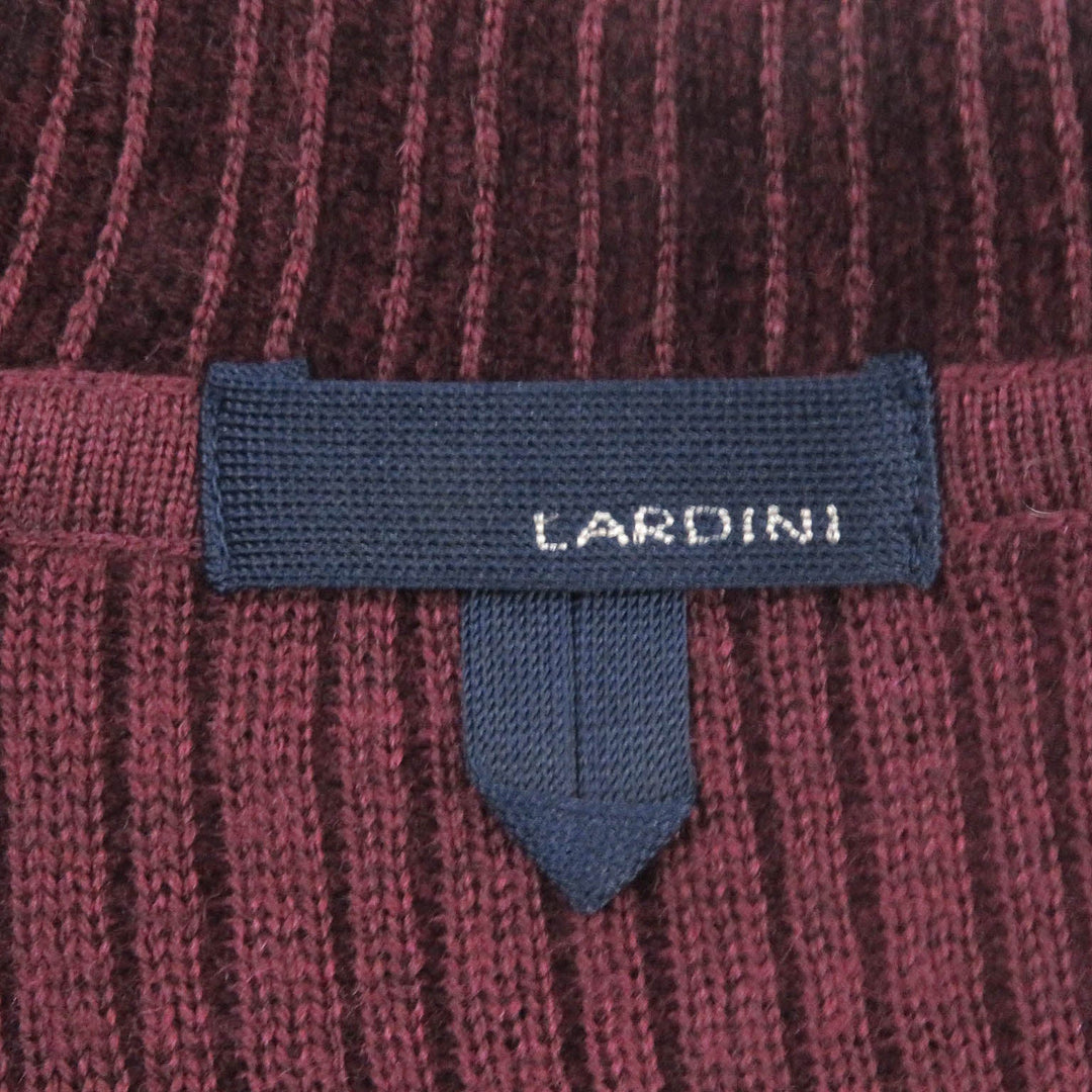 LARDINI tailored jacket Main: 40% wool, Main: 38% rayon, Main: 22% cotton Bordeaux mens S Used Authentic