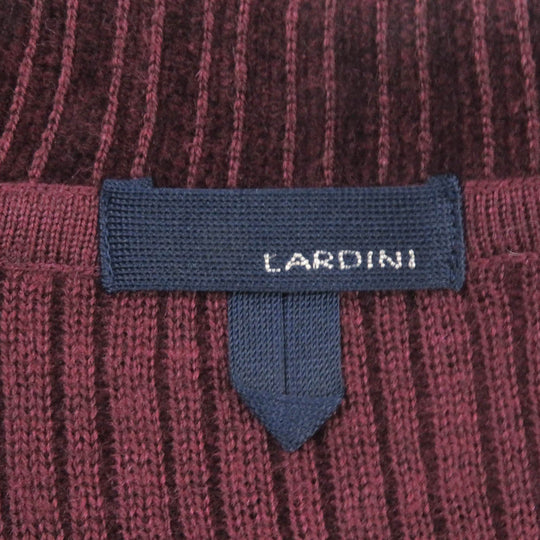 LARDINI tailored jacket Main: 40% wool, Main: 38% rayon, Main: 22% cotton Bordeaux mens S Used Authentic