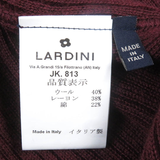 LARDINI tailored jacket Main: 40% wool, Main: 38% rayon, Main: 22% cotton Bordeaux mens S Used Authentic
