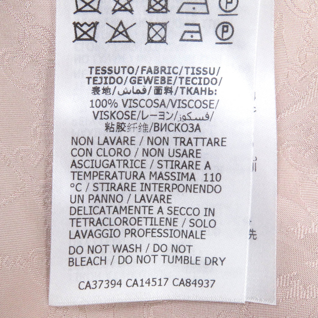 GUCCI Long sleeve shirt 596832 Main: 100% rayon pink DAISIES JACQUARD SHIRT mens 48 Used Authentic