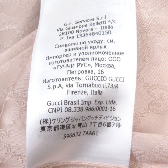 GUCCI Long sleeve shirt 596832 Main: 100% rayon pink DAISIES JACQUARD SHIRT mens 48 Used Authentic